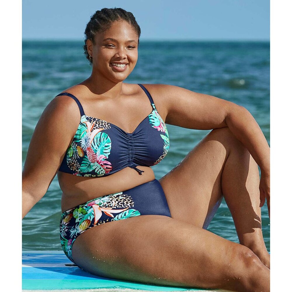 Elomi Navy and Multicolor Bikini